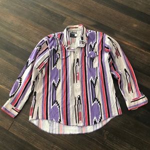 Wrangler Retro Vintage Long Sleeve Button Up Shirt